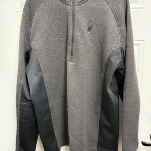 Spyder Men's Outbound Gray and Black Sweater